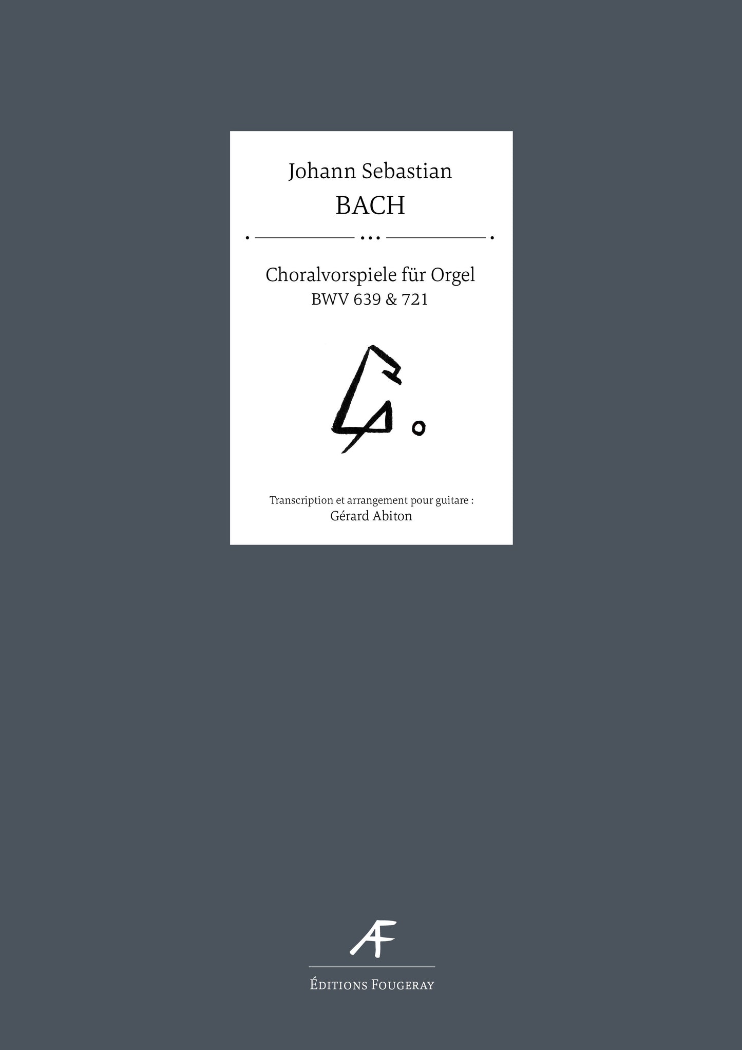 Choralvorspiele für Orgel BWV 639 and 721 - Johann Sebastian Bach (Arr. Gérard Abiton)