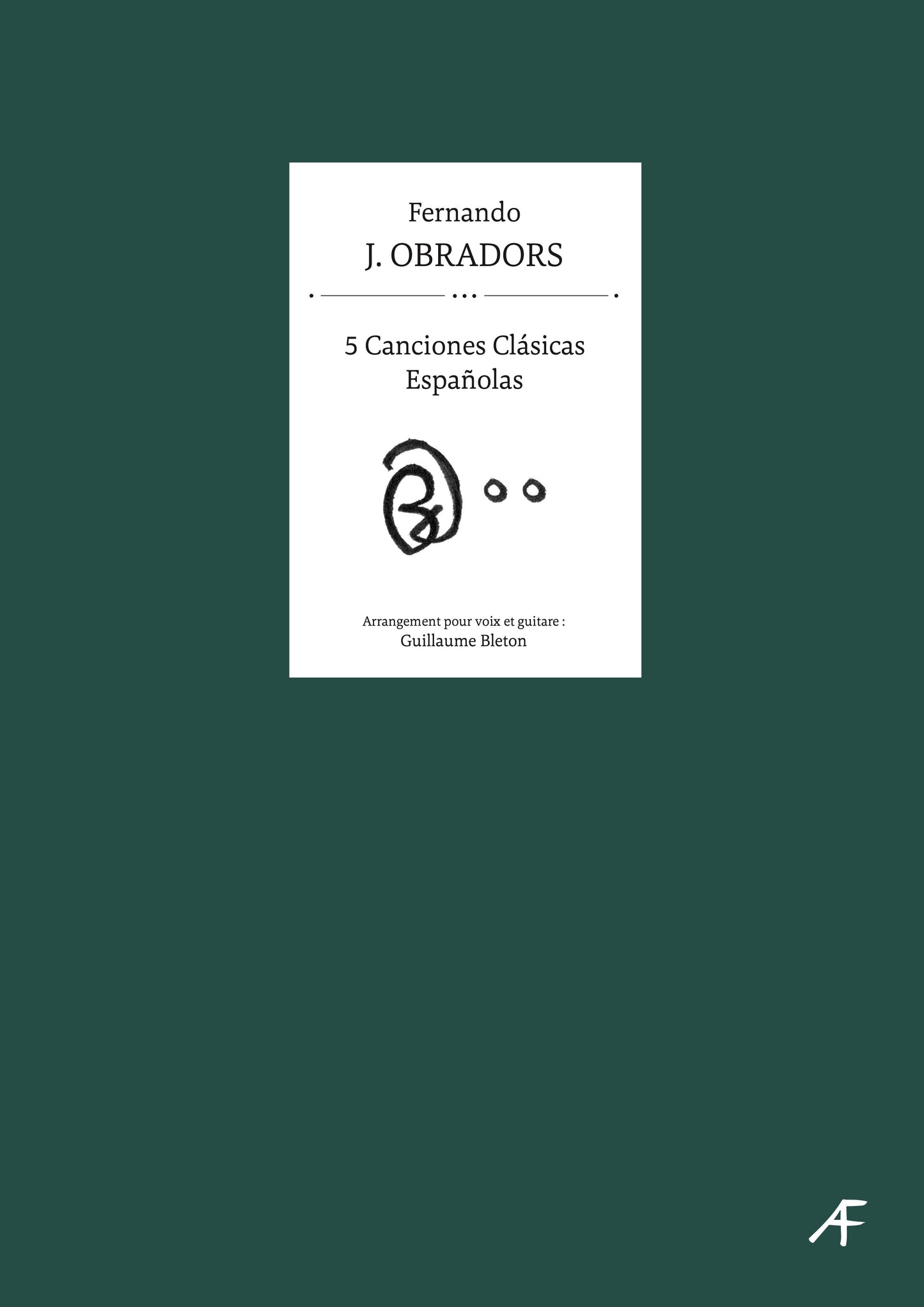 5 Canciones clásicas españolas - Fernando Obradors (Arr. Guillaume Bleton)