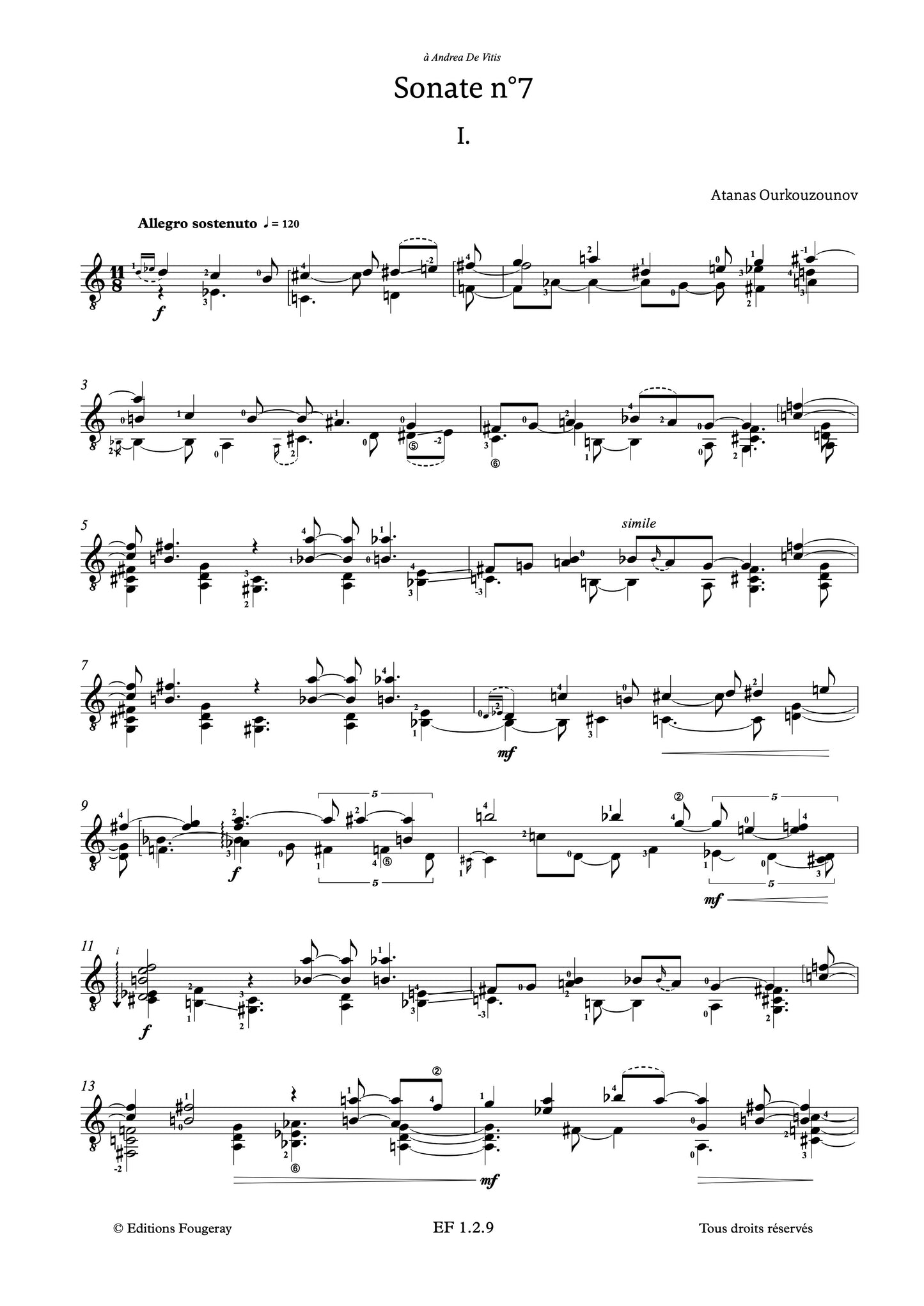 Sonate n°7 - Atanas Ourkouzounov