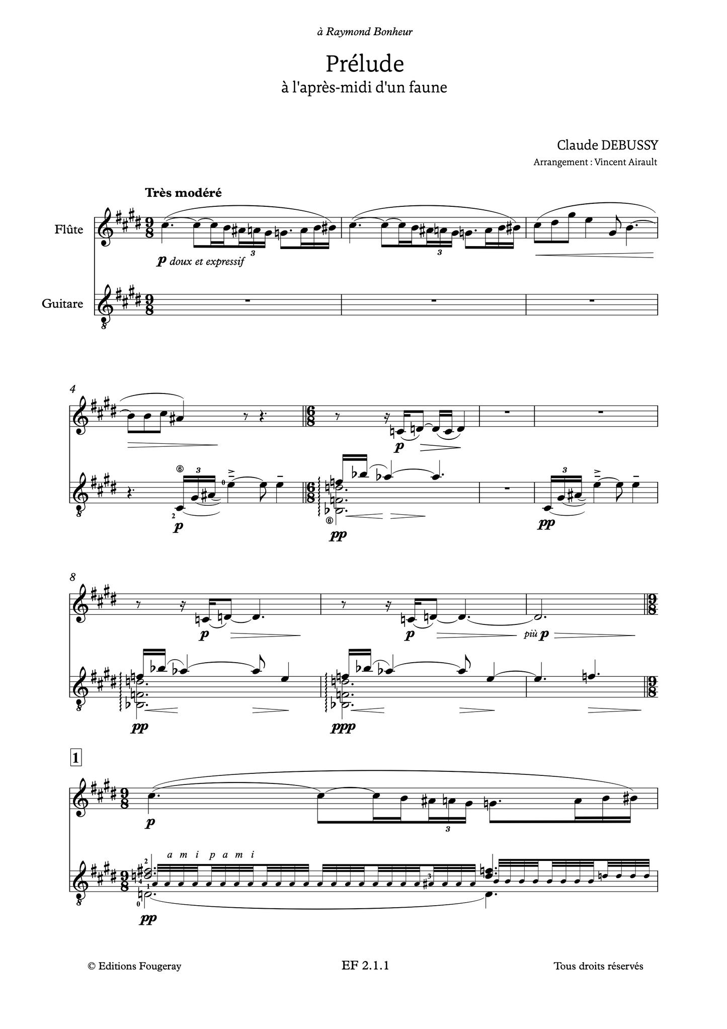 Prélude à l'après-midi d'un faune - Claude Debussy (Arr. Vincent Airault)